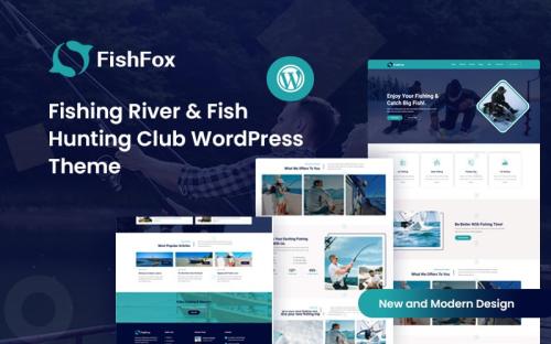 Fishfox – Fishing River & Fish Hunting Club WordPress Theme theme free