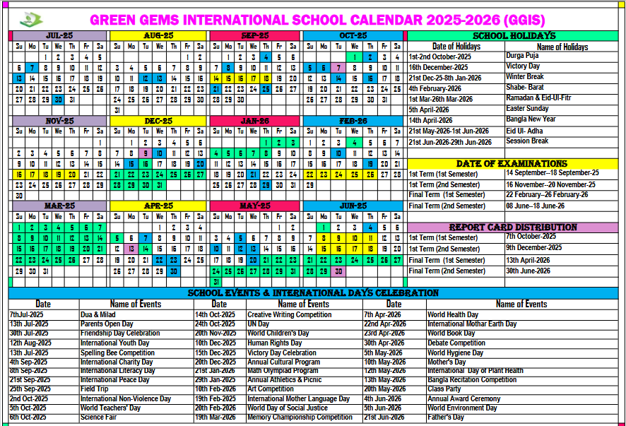 ggis calendar 1