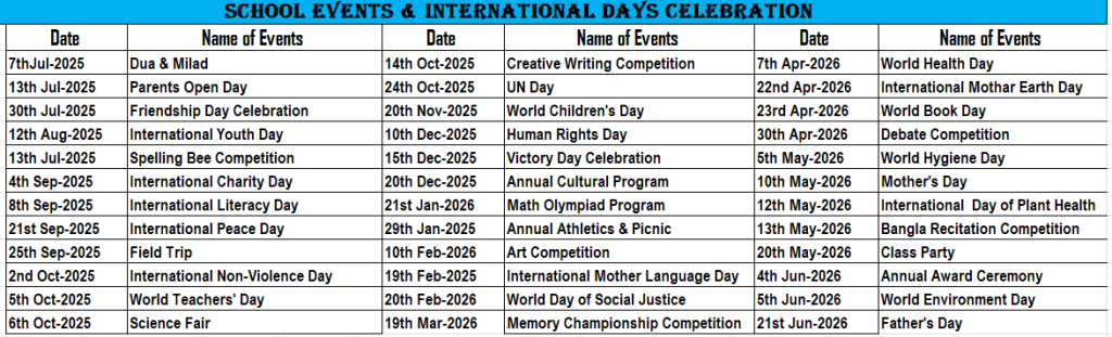 school events 2